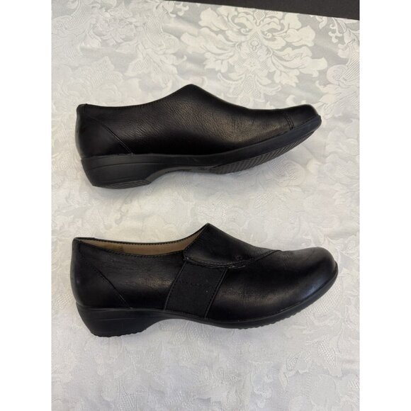Dansko Fae Slip On Loafer Womens Comfort Shoe Size 37 US 6.5  Dansko Fae Size 36 5.5-6 Slip On Comfort Shoe‎ Black Leather loafers